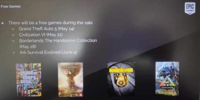 Epic Games Store – Jogos gratuitos até Junho terão sido leaked